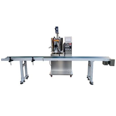 Eenmalige pompvulmachine met drie meter lange transportband