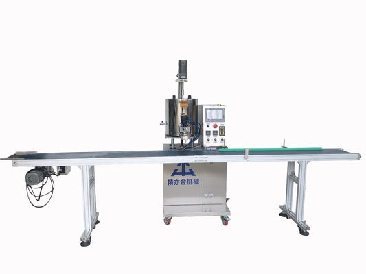 Eenmalige pompvulmachine met drie meter lange transportband