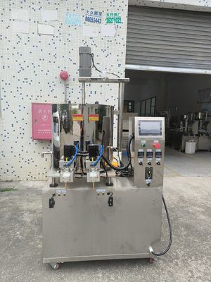 Servo Double Head Filling Machine voor crèmes 5KW 80L Drum Volume
