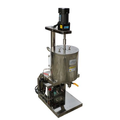 Lippenstiftproductielijn 20L Verwarming Lipenstiftvulmachine Zilver roestvrij staal