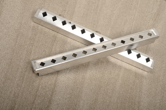 12 Holes Custom Lipstick Mould Kleine gouden staaf Vierkant Aluminium