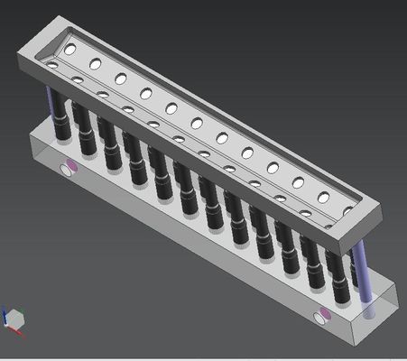 24 Holes Lipstick Productie Lijn Custom Mould V-vormige Beveled Mouth