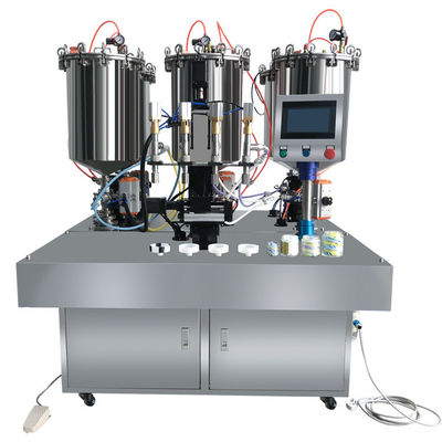 Cosmetische roomvulmachine 4 kleuren ijs patroon vulmachine