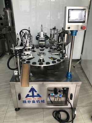 SUS304 Op maat gemaakte automatische productielijn Eyeliner draaitafel vulmachine