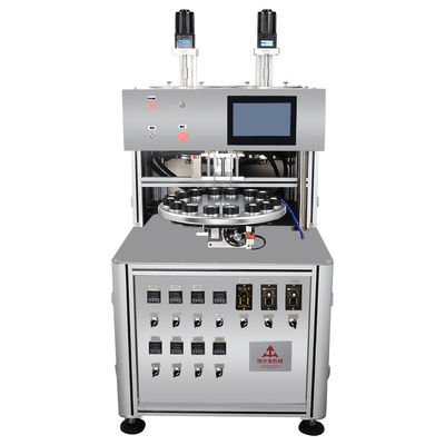 Accurate Cosmetic Cream Filling Machine Dubbelkleurige Creme Jar Filling Machine Met AC Motor
