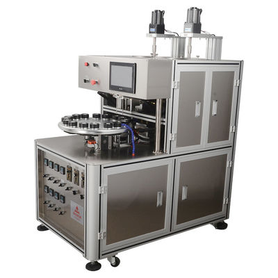 Accurate Cosmetic Cream Filling Machine Dubbelkleurige Creme Jar Filling Machine Met AC Motor