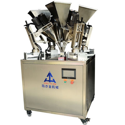 940 mm Tafelhoogte Cosmetische poedermachine 4 Kleurpoedervulmachine