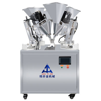 940 mm Tafelhoogte Cosmetische poedermachine 4 Kleurpoedervulmachine