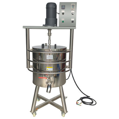 Volledig automatische verwarming vulmachine 50L Lipstick roeren smelttrommel met warmte grondstof