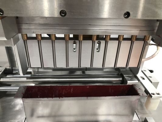 SUS304 Brow Pencil Filling Machine 12 Holes Double Barrel Automatic Lipstick Filling Machine
