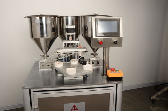Quantitative Injection Method of Three Colors Air Cushion BB cream Filling Machine SUS304 1020pcs/h