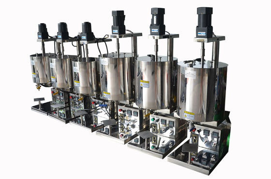 Eenvoudige verwarmde lippenstift vulmachine 20L Aluminium Mould Lippenstift vulmachine