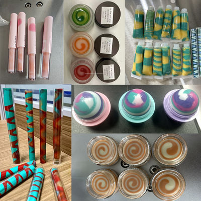 Cosmetische lippenstift en crème schroefvulmachine Dubbele kleur crème pot vulmachine