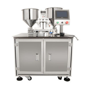 Twee kleuren BB Cream Air Cushion Filling Machine kan 2 kleuren vullen