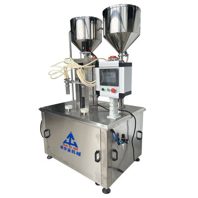 twee-kleurige chocolade schroefverwarmingsvulmachine