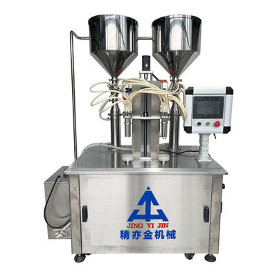 twee-kleurige chocolade schroefverwarmingsvulmachine